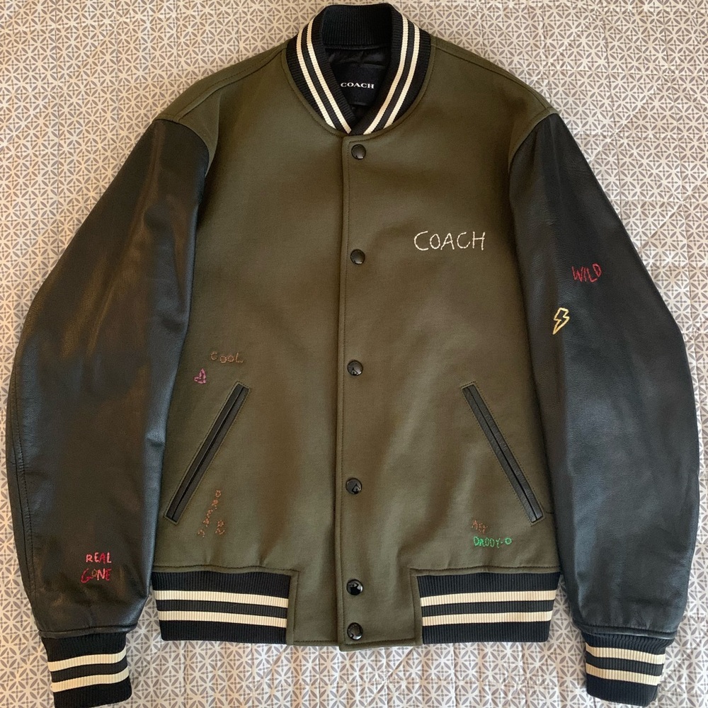 Coach Diary Script Varsity Jacket - image 2